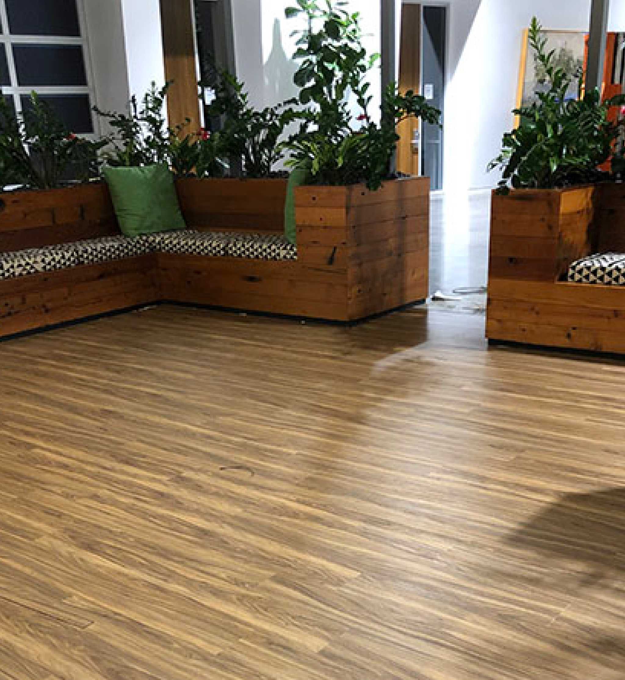 Common area with engineered flooring